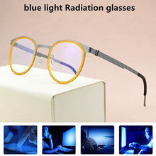 Load image into Gallery viewer, 2023 brand eyeglasses Women&#39;s round titanium glasses frame men optical glasses frame women spectacle frames Men&#39;s 9704