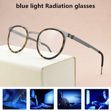 Load image into Gallery viewer, 2023 brand eyeglasses Women&#39;s round titanium glasses frame men optical glasses frame women spectacle frames Men&#39;s 9704