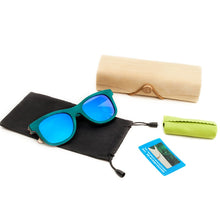 Load image into Gallery viewer, 2023 vintage Polarized Women sunglasses men high grade brand Peacock blue sunglasses Beach Bamboo eyeglasses