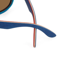 Load image into Gallery viewer, 2023 vintage Polarized Women sunglasses men high grade brand Peacock blue sunglasses Beach Bamboo eyeglasses