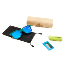 Load image into Gallery viewer, 2023 vintage Polarized Women sunglasses men high grade brand Peacock blue sunglasses Beach Bamboo eyeglasses