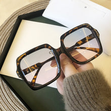Load image into Gallery viewer, 2023  retro White Sunglasses Women&#39;s large frame square face thin Sunglasses versatile sunshade and UV protection
