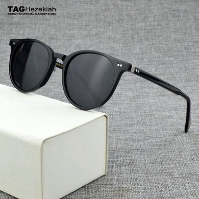 2023  Brand Round polarized sunglasses Men Vintage sunglasses for women Acetate Retro Transparent sun glasses men OV5318U