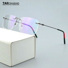 Load image into Gallery viewer, 2023 Brand Rimless optical glasses frame Women eyeglasses Square myopia computer eye glasses frames for men spectacle frames