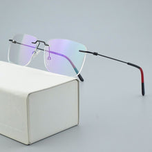 Load image into Gallery viewer, 2023 Brand Rimless optical glasses frame Women eyeglasses Square myopia computer eye glasses frames for men spectacle frames