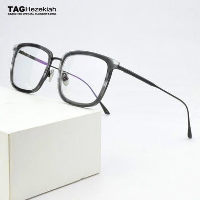 2023 Brand Titanium Glasses Frame Men Square Prescription Eyeglasses Vintage Myopia Optical Spectacles retro Eye Glasses Men