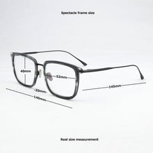 Load image into Gallery viewer, 2023 Brand Titanium Glasses Frame Men Square Prescription Eyeglasses Vintage Myopia Optical Spectacles retro Eye Glasses Men
