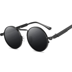 2022  Vintage Men Sunglasses Women Retro Punk Style Round Metal Frame Colorful Lens Sun Glasses Fashion Eyewear Gafas sol