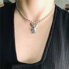 Load image into Gallery viewer, 2020 new Women Fashion Cute Long Ear Bunny Pendant Necklaces Charm Playboy Necklace Party Jewelry Collier Femme