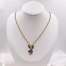 Load image into Gallery viewer, 2020 new Women Fashion Cute Long Ear Bunny Pendant Necklaces Charm Playboy Necklace Party Jewelry Collier Femme