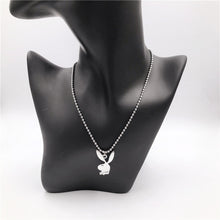 Load image into Gallery viewer, 2020 new Women Fashion Cute Long Ear Bunny Pendant Necklaces Charm Playboy Necklace Party Jewelry Collier Femme