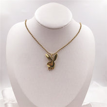 Load image into Gallery viewer, 2020 new Women Fashion Cute Long Ear Bunny Pendant Necklaces Charm Playboy Necklace Party Jewelry Collier Femme