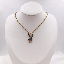 Load image into Gallery viewer, 2020 new Women Fashion Cute Long Ear Bunny Pendant Necklaces Charm Playboy Necklace Party Jewelry Collier Femme
