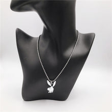 Load image into Gallery viewer, 2020 new Women Fashion Cute Long Ear Bunny Pendant Necklaces Charm Playboy Necklace Party Jewelry Collier Femme
