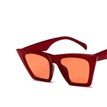 Load image into Gallery viewer, 2023 brand sunglasses Square glasses  Personalized cat eyes Colorful sunglasses trend versatile sunglasses uv400 curtain