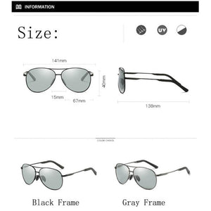 2023 brand Unisex Sunglasses Polarized Photochromic Eyewear Goggles Accessories Discolour Lens Glasses For Men/Women