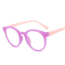 Load image into Gallery viewer, 2023 round frame anti blue light glasses Plain glasses children radiation protection for kid Computer phone Online course