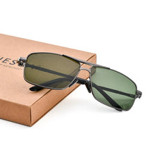 Load image into Gallery viewer, 2023 tempered glass lens sunglasses men wear-resisting очки для водителя vintage dark green lens Gafa de sol, UV400