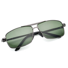 Load image into Gallery viewer, 2023 tempered glass lens sunglasses men wear-resisting очки для водителя vintage dark green lens Gafa de sol, UV400