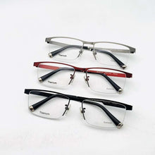 Load image into Gallery viewer, 2023  optical frames pure titanium halffim eyeglasses frame  ultra light spectacle prescription potter 61057
