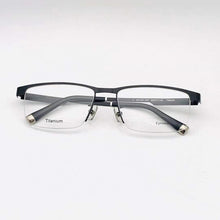 Load image into Gallery viewer, 2023  optical frames pure titanium halffim eyeglasses frame  ultra light spectacle prescription potter 61057