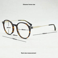 Load image into Gallery viewer, 2023 round eyeglasses frames women&#39;s eye glasses frame for men Myopia Prescription Optical glasses transparent Spectacles Women