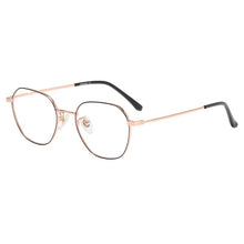 Load image into Gallery viewer, 2023 round face retro square frame round metal full frame wide leg individual flat mirror