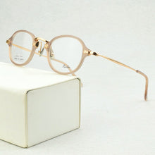 Load image into Gallery viewer, round titanium optical glasses frame women Small Vintage eyeglasses frames myopia computer eye glasses frames for women 181