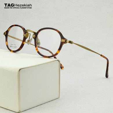 2023 round titanium optical glasses frame women Small Vintage eyeglasses frames myopia computer eye glasses frames for women 181