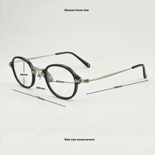 Load image into Gallery viewer, 2023 round titanium optical glasses frame women Small Vintage eyeglasses frames myopia computer eye glasses frames for women 181
