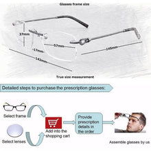 Load image into Gallery viewer, 2023 titanium glasses frame men Rimless frame glasses eye glasses frames for men spectacle frames men computer myopia eyeglasses