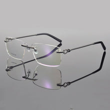Load image into Gallery viewer, 2023 titanium glasses frame men Rimless frame glasses eye glasses frames for men spectacle frames men computer myopia eyeglasses