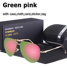 Carica l'immagine nel visualizzatore di Gallery, 2023 women polarized  Sunglasses  uv protection pilot feminin diamond sun Glasses vintage with original box