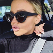 Load image into Gallery viewer, 2023Cat Eye Sunglasses For Women Pink Mirror Retro Brand Designer Shades Female Sun Glasses Black pink Coating