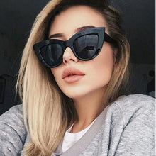 Load image into Gallery viewer, 2023Cat Eye Sunglasses For Women Pink Mirror Retro Brand Designer Shades Female Sun Glasses Black pink Coating