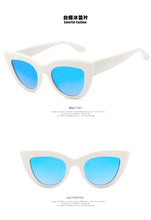 Load image into Gallery viewer, 2023Cat Eye Sunglasses For Women Pink Mirror Retro Brand Designer Shades Female Sun Glasses Black pink Coating