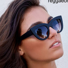 Load image into Gallery viewer, 2023Cat Eye Sunglasses For Women Pink Mirror Retro Brand Designer Shades Female Sun Glasses Black pink Coating