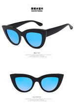 Load image into Gallery viewer, 2023Cat Eye Sunglasses For Women Pink Mirror Retro Brand Designer Shades Female Sun Glasses Black pink Coating