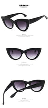 Load image into Gallery viewer, 2023Cat Eye Sunglasses For Women Pink Mirror Retro Brand Designer Shades Female Sun Glasses Black pink Coating