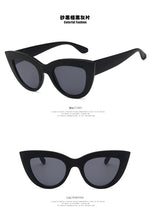 Load image into Gallery viewer, 2023Cat Eye Sunglasses For Women Pink Mirror Retro Brand Designer Shades Female Sun Glasses Black pink Coating