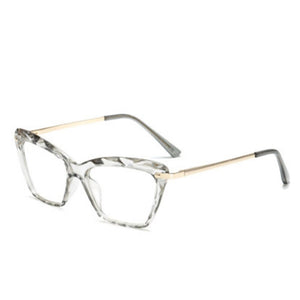 Square Women reading Glasses Frame Crystal Multi-section Brand Design Optical Computer oculos Glasses gafas de lectura mujer