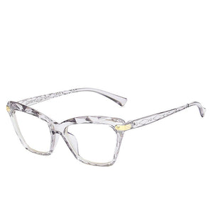 Square Women reading Glasses Frame Crystal Multi-section Brand Design Optical Computer oculos Glasses gafas de lectura mujer