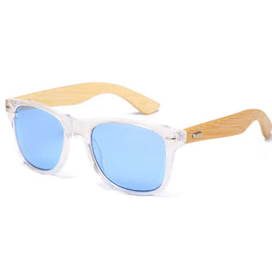 2023 Gradient sunglasses classics unusual wood bamboo Square candy  brand designer men rays women sun glasses