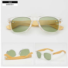 Load image into Gallery viewer, 2023 Gradient sunglasses classics unusual wood bamboo Square candy  brand designer men rays women sun glasses
