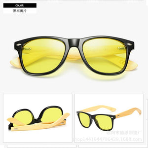 2023 Gradient sunglasses classics unusual wood bamboo Square candy  brand designer men rays women sun glasses