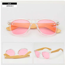 Load image into Gallery viewer, 2023 Gradient sunglasses classics unusual wood bamboo Square candy  brand designer men rays women sun glasses