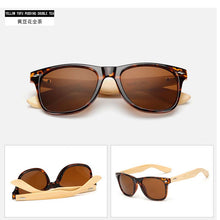 Load image into Gallery viewer, 2023 Gradient sunglasses classics unusual wood bamboo Square candy  brand designer men rays women sun glasses