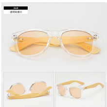 Load image into Gallery viewer, 2023 Gradient sunglasses classics unusual wood bamboo Square candy  brand designer men rays women sun glasses
