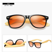 Load image into Gallery viewer, 2023 Gradient sunglasses classics unusual wood bamboo Square candy  brand designer men rays women sun glasses