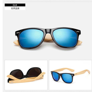 2023 Gradient sunglasses classics unusual wood bamboo Square candy  brand designer men rays women sun glasses